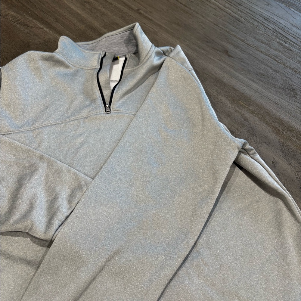 Large Under Armour Half Zip Pullover Gray Mens - image 5
